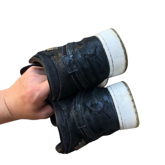 RARE 2016 Nike Air Jordan 1 Retro High Heiress Black Suede Size 7.5 - Picture 11 of 16